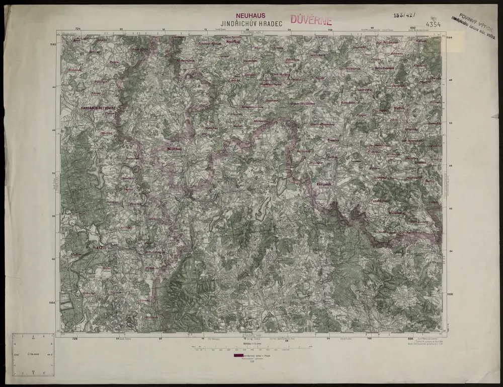 Voorbeeld van de oude kaart