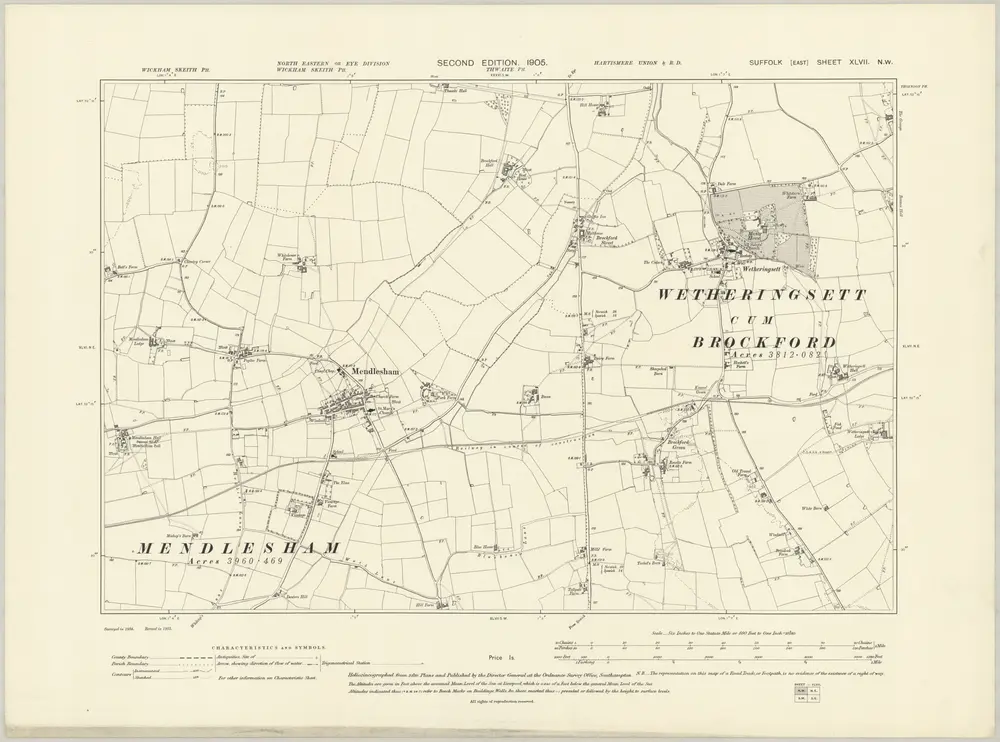 Voorbeeld van de oude kaart