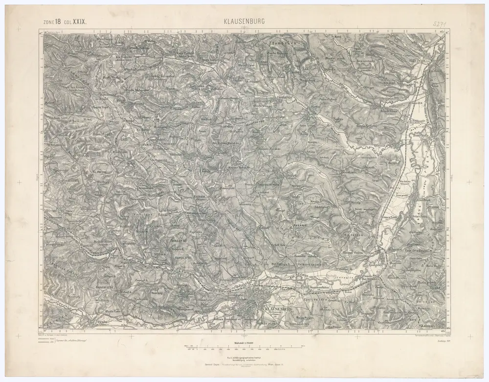 Voorbeeld van de oude kaart