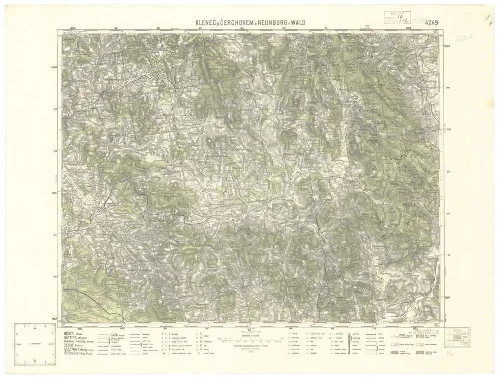 Voorbeeld van de oude kaart