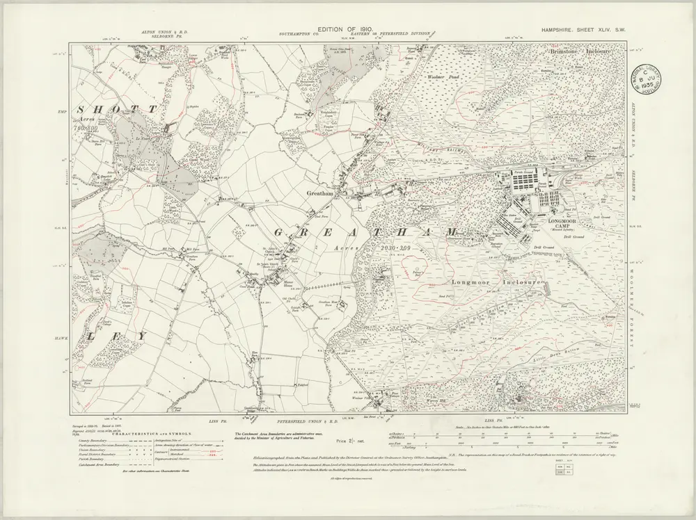 Voorbeeld van de oude kaart