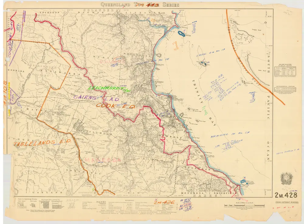 Voorbeeld van de oude kaart