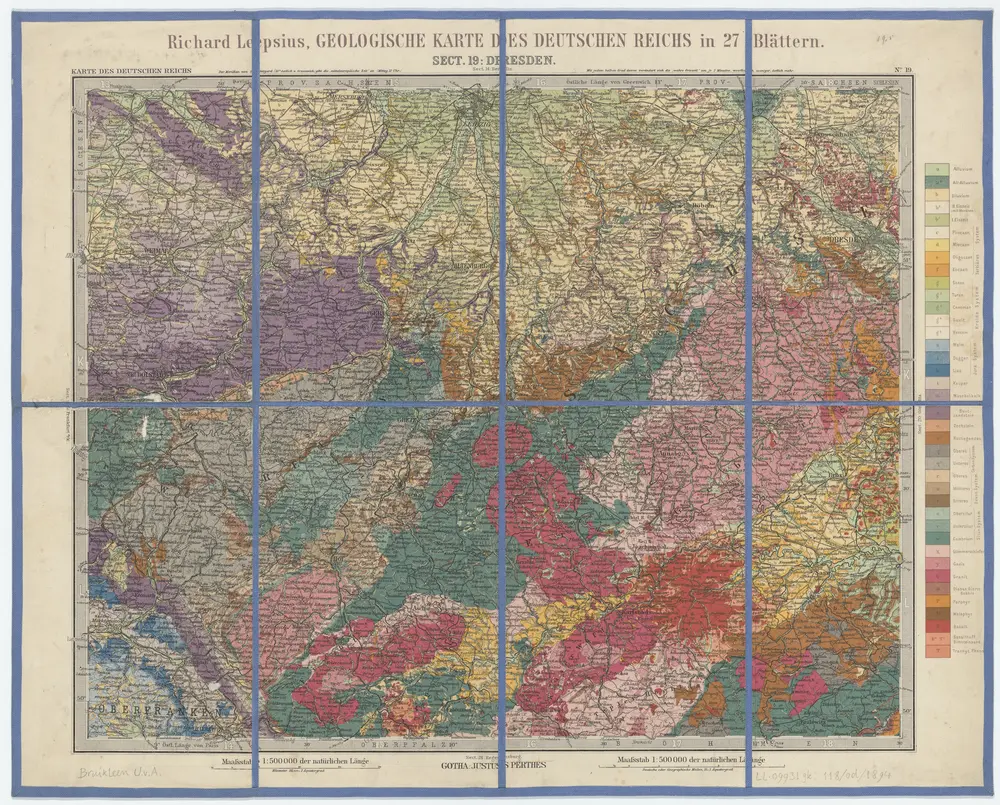 Voorbeeld van de oude kaart