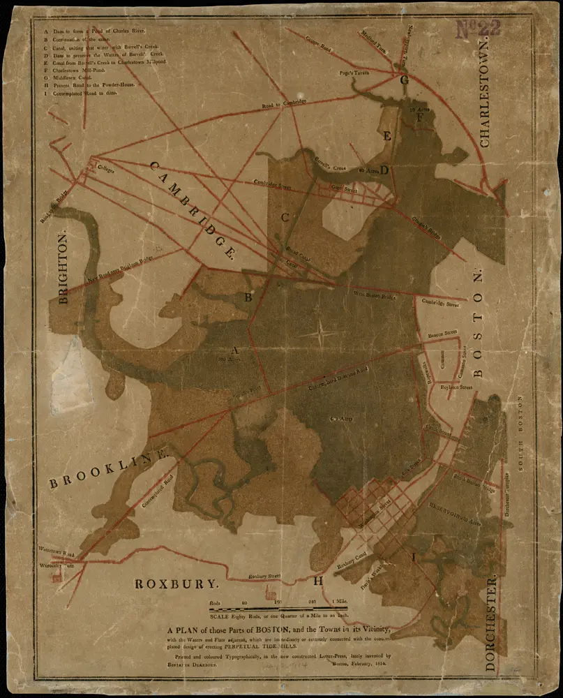 Voorbeeld van de oude kaart