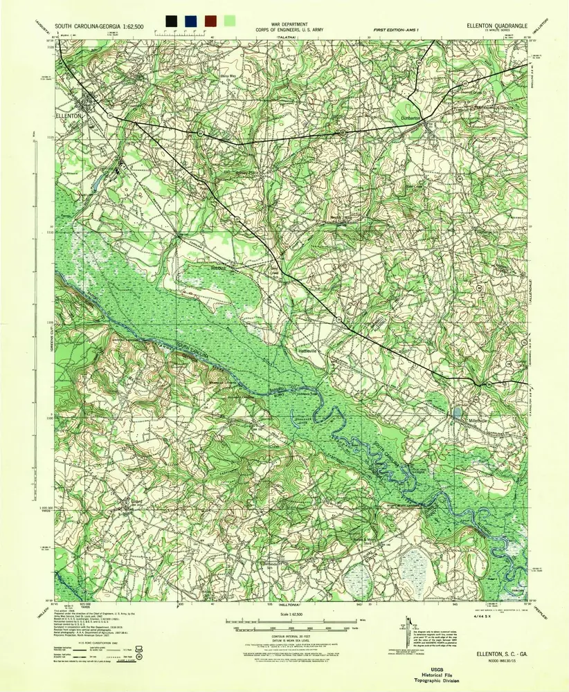 Voorbeeld van de oude kaart