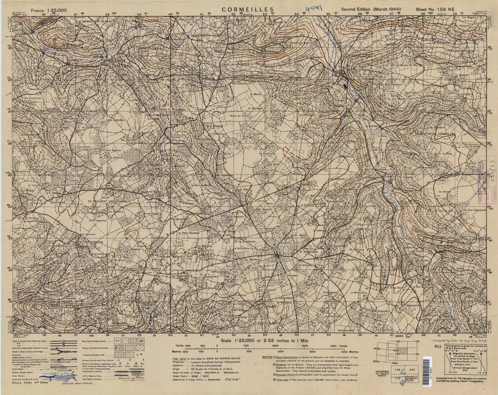 Voorbeeld van de oude kaart