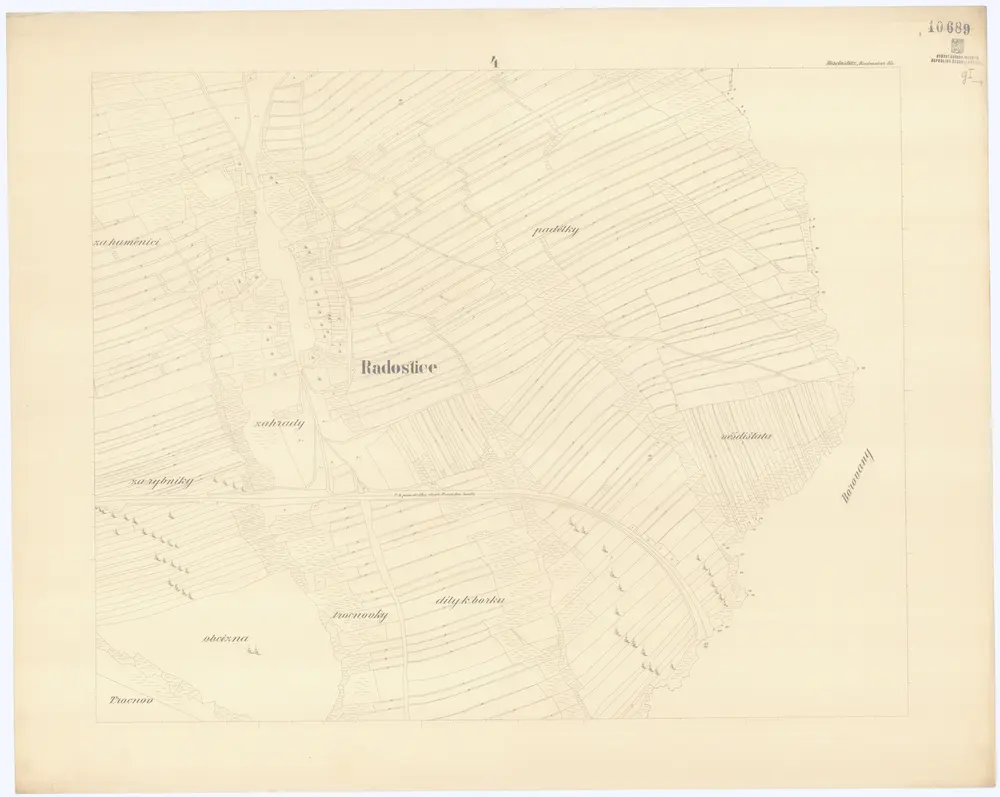 Voorbeeld van de oude kaart