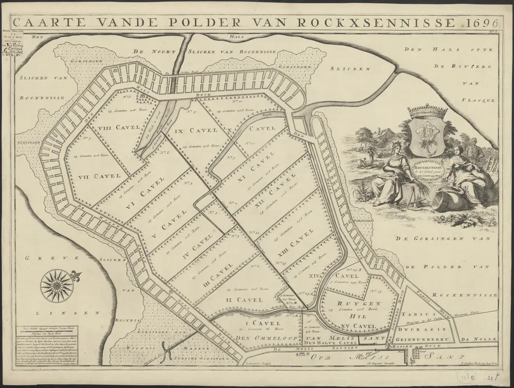 Voorbeeld van de oude kaart