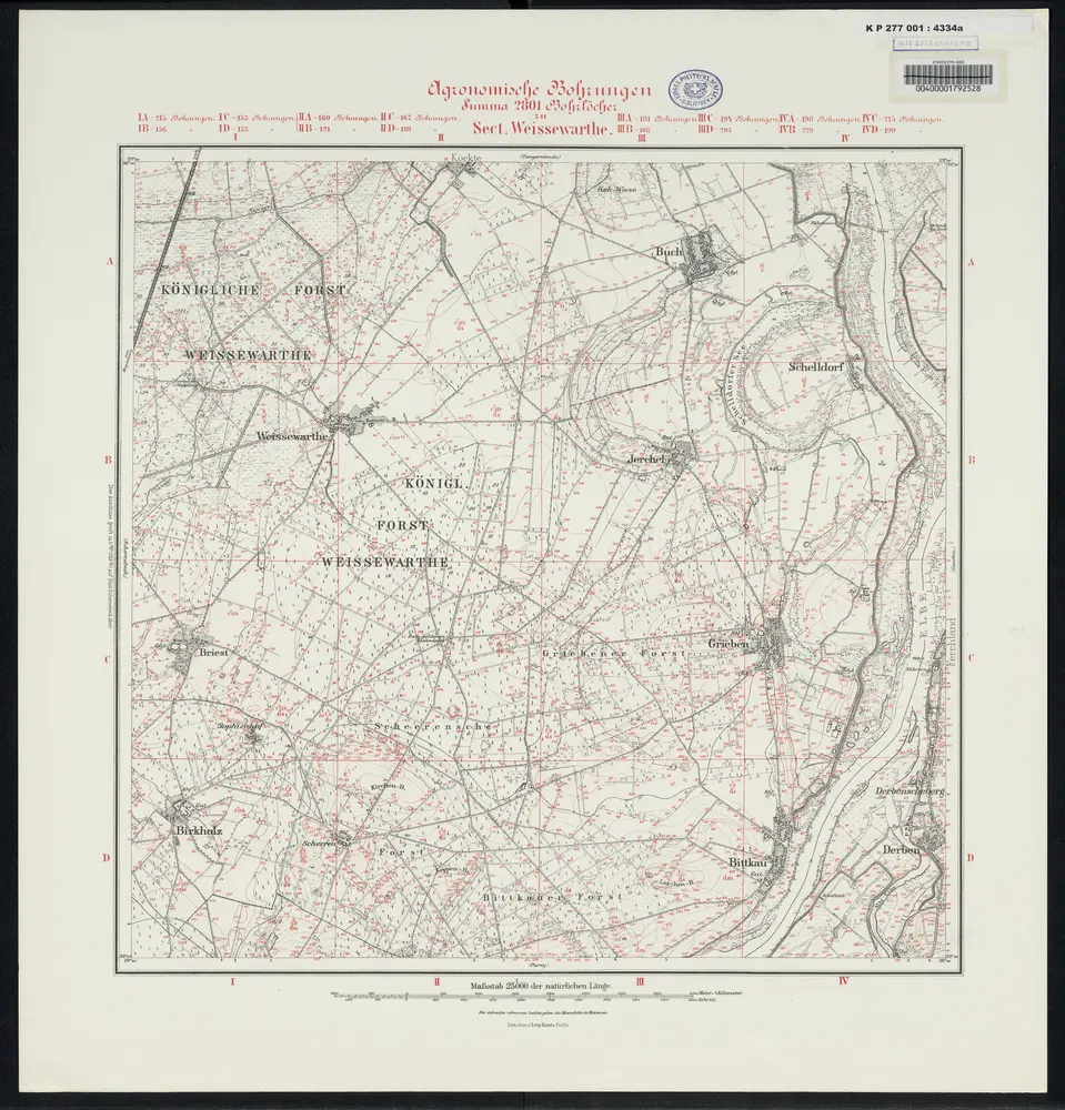 Voorbeeld van de oude kaart