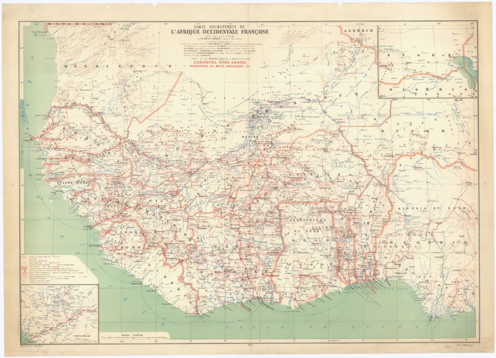 Voorbeeld van de oude kaart