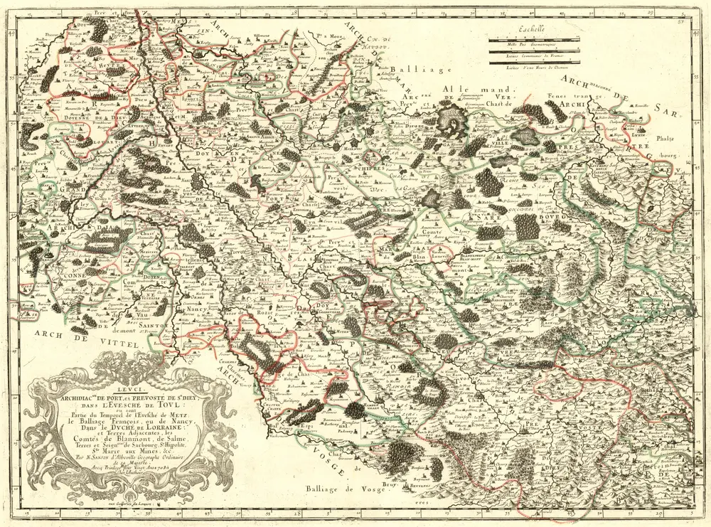 Voorbeeld van de oude kaart