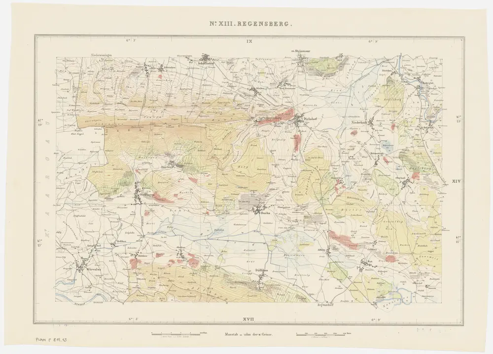 Voorbeeld van de oude kaart