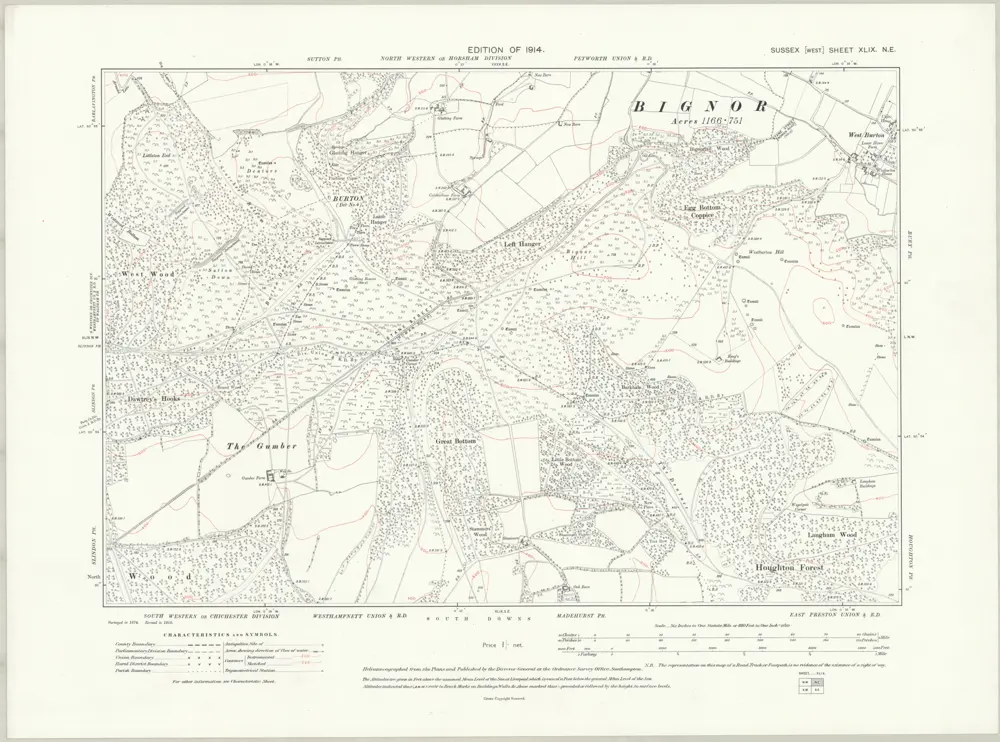 Voorbeeld van de oude kaart