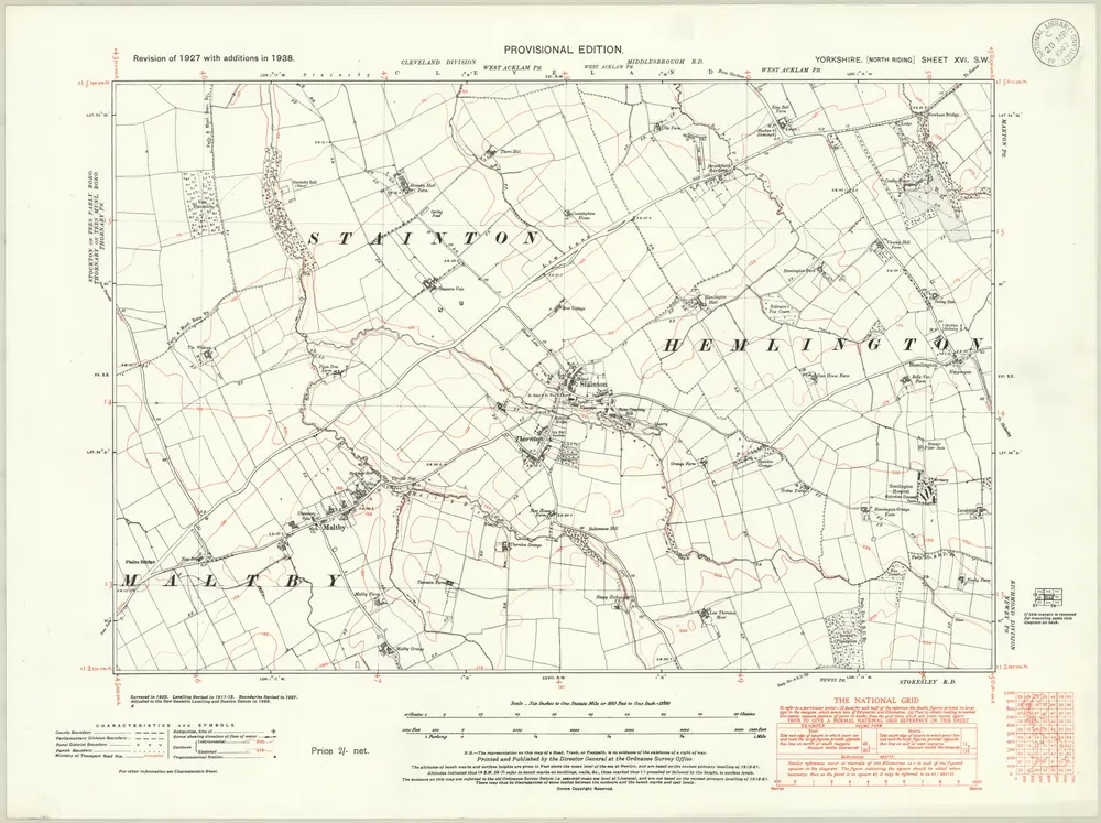 Voorbeeld van de oude kaart