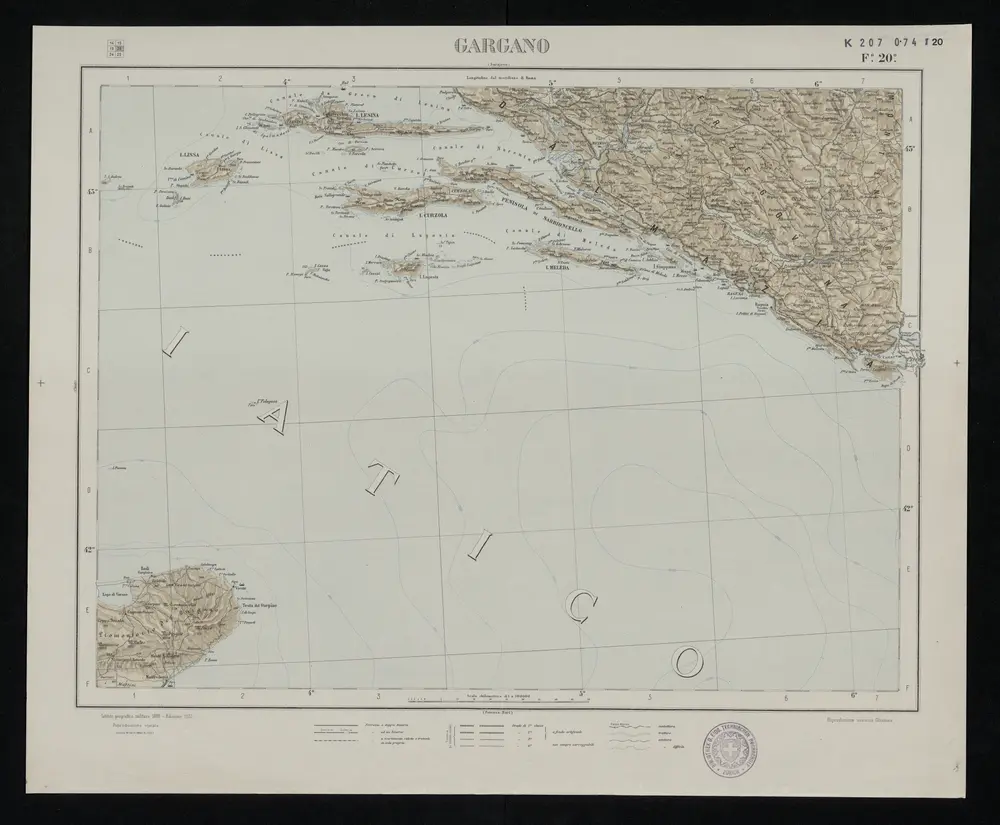 Voorbeeld van de oude kaart