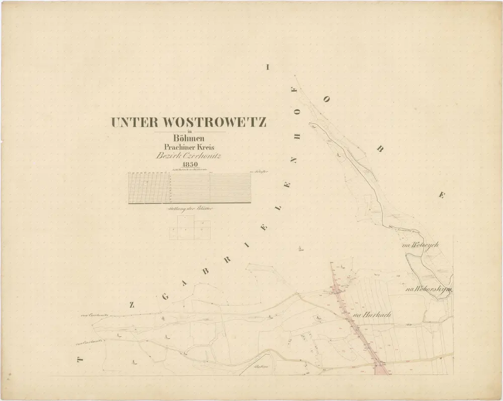 Voorbeeld van de oude kaart