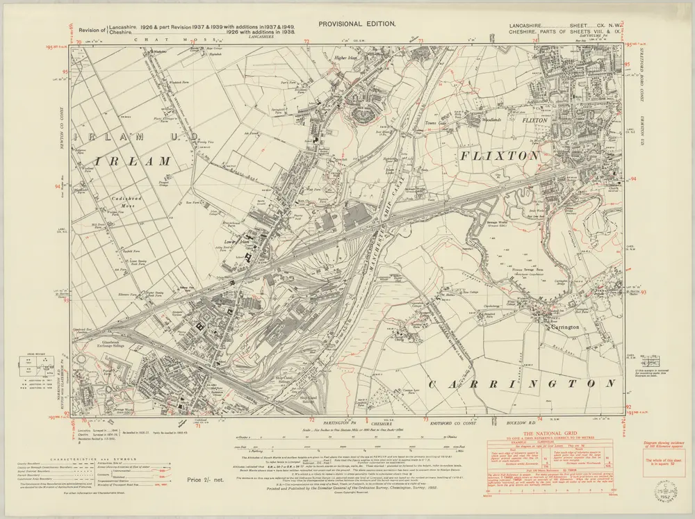 Voorbeeld van de oude kaart