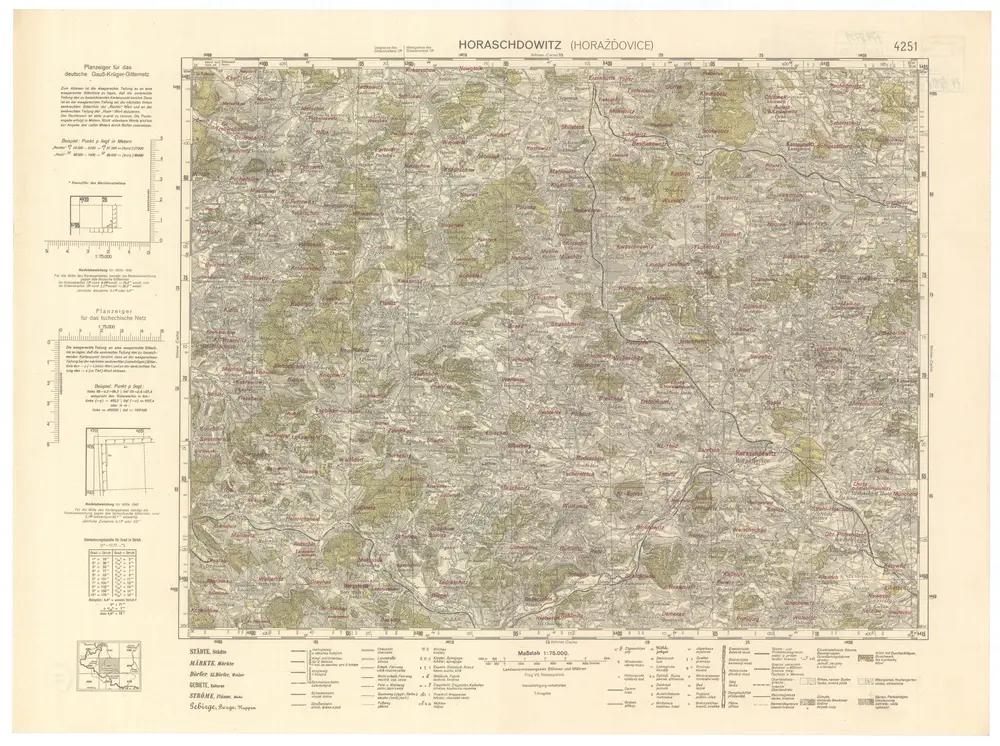 Voorbeeld van de oude kaart