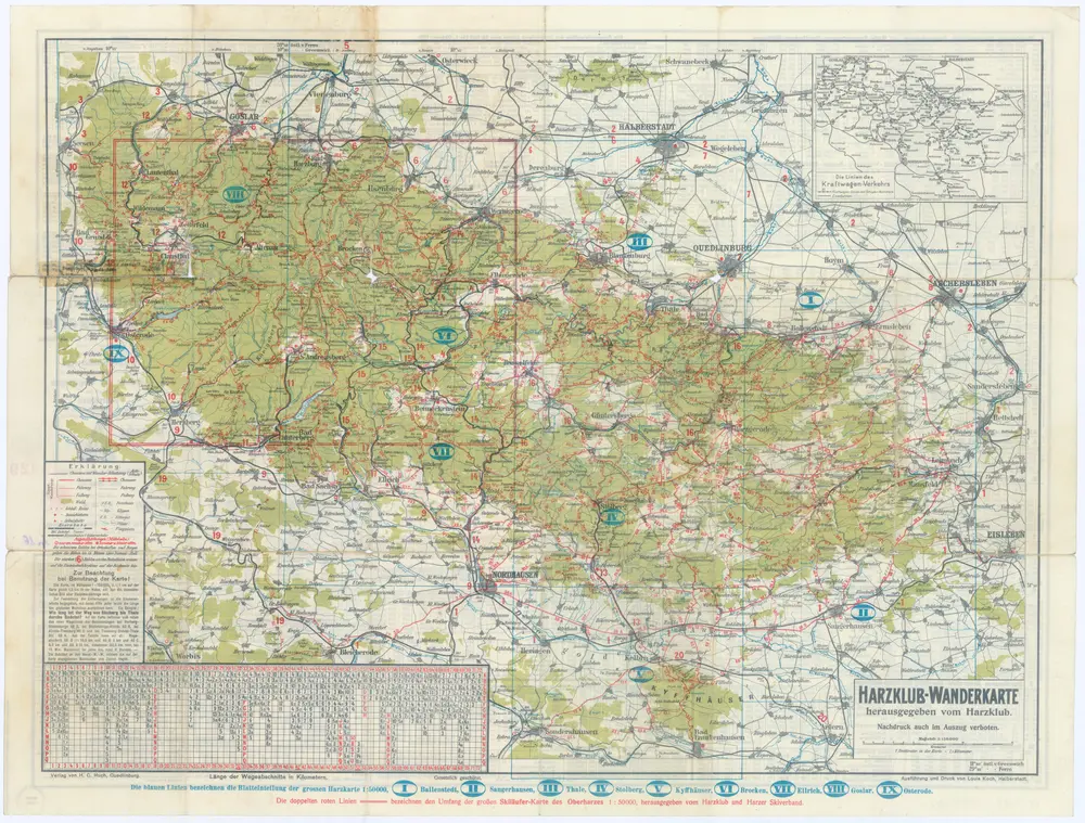 Voorbeeld van de oude kaart