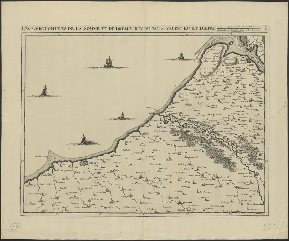 Voorbeeld van de oude kaart