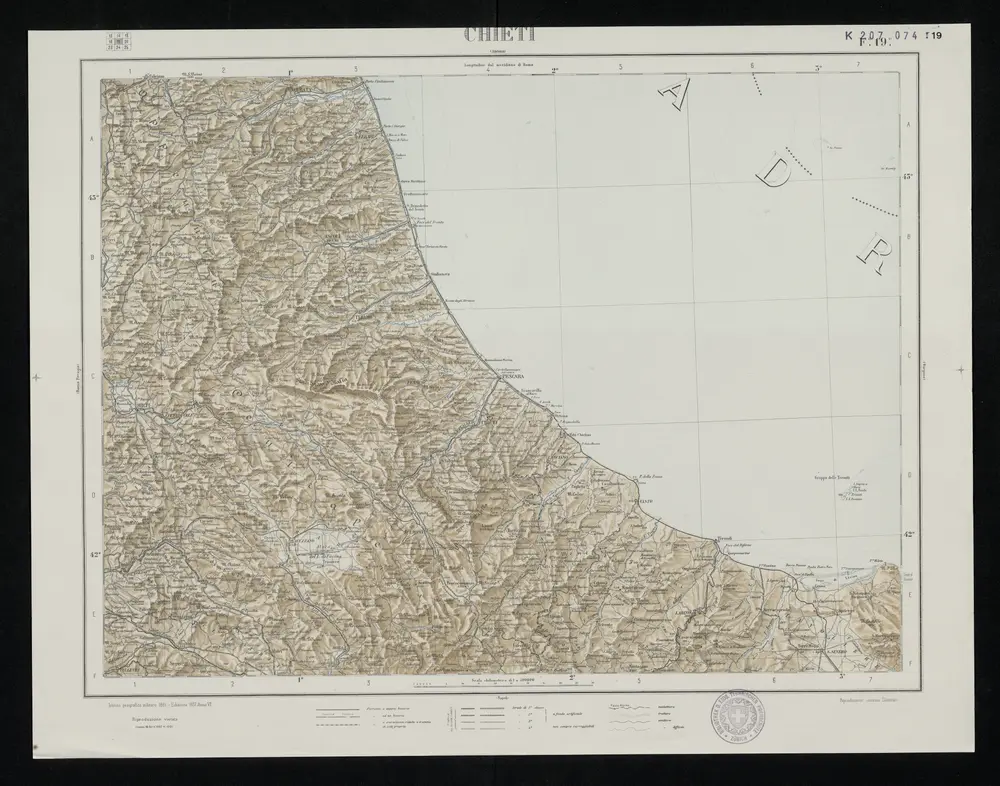 Voorbeeld van de oude kaart