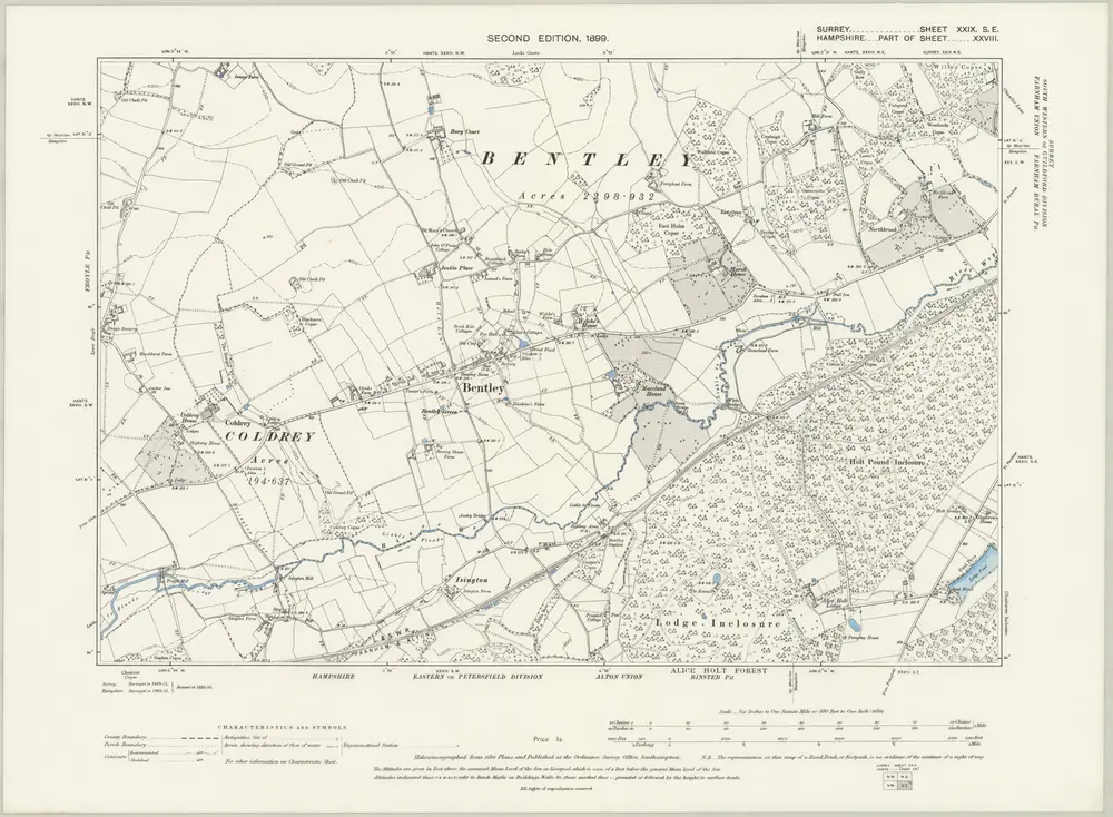 Voorbeeld van de oude kaart