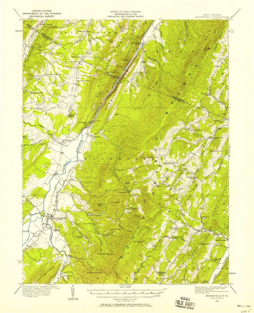 Voorbeeld van de oude kaart