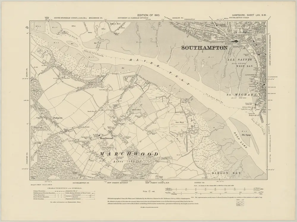 Voorbeeld van de oude kaart