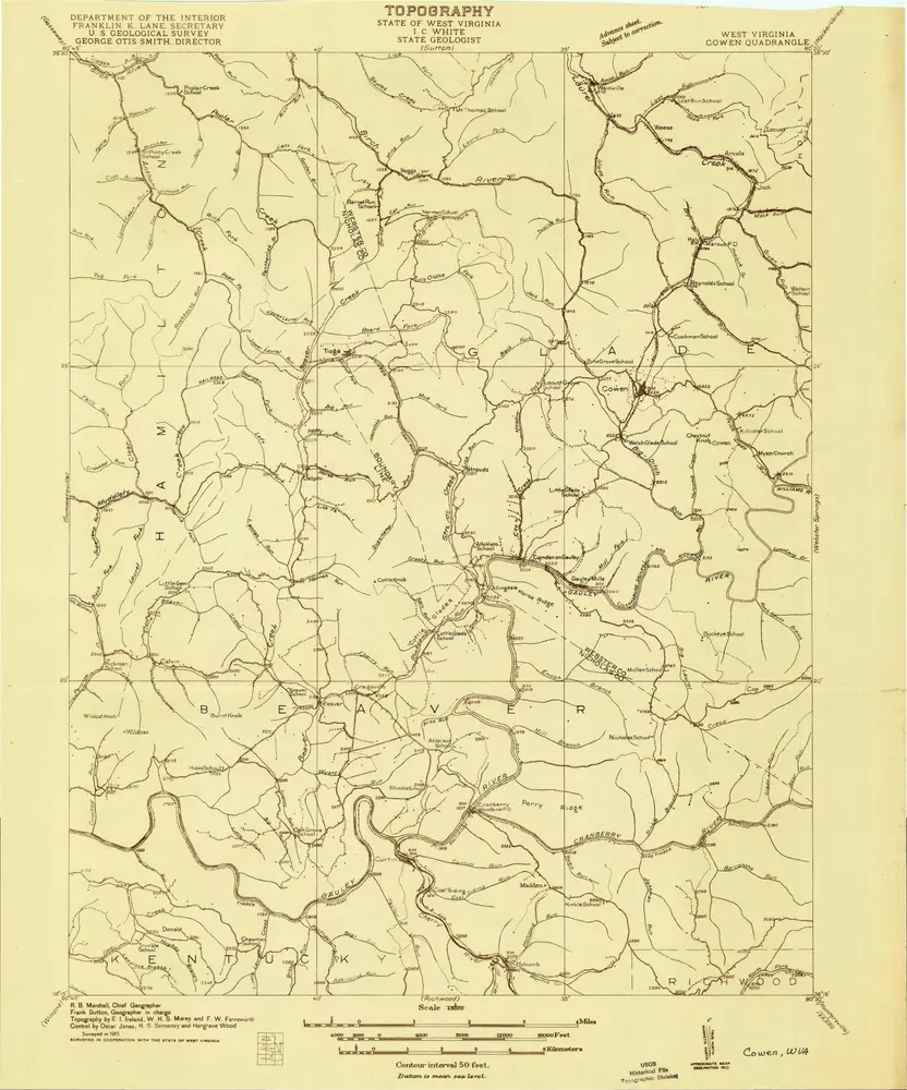 Voorbeeld van de oude kaart