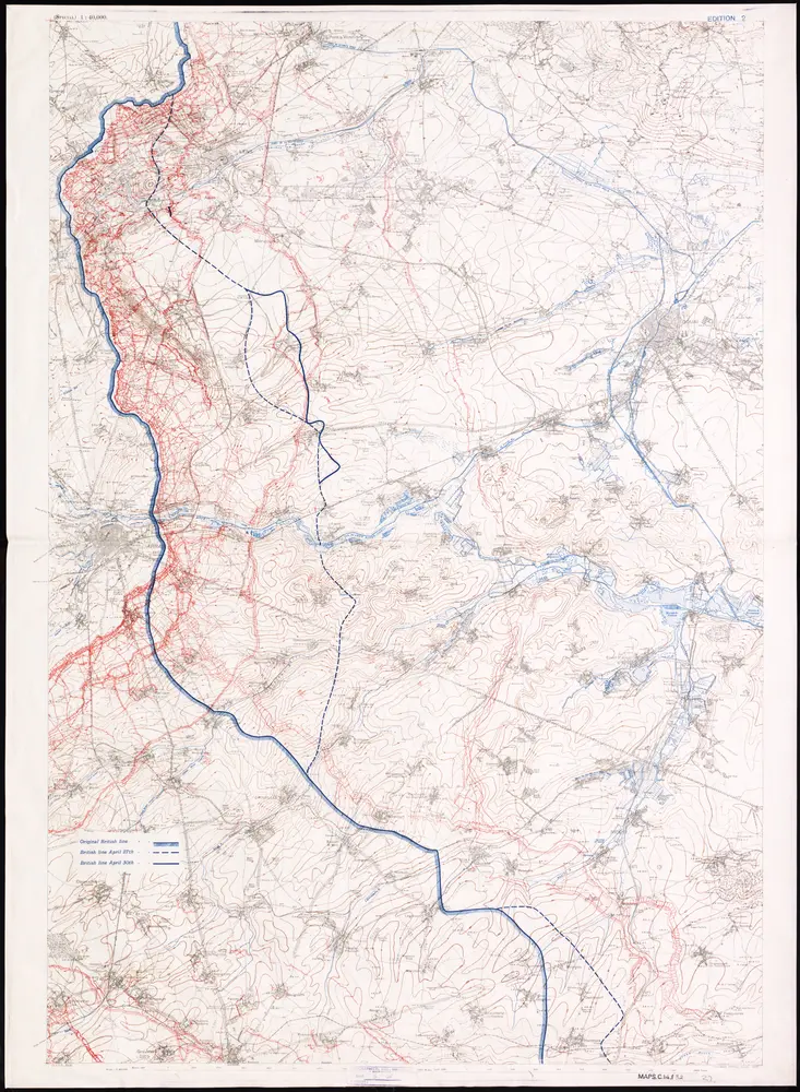 Voorbeeld van de oude kaart