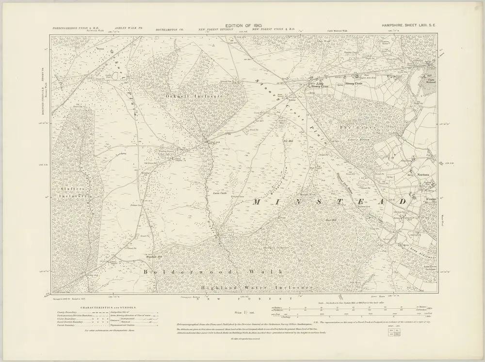 Aperçu de l'ancienne carte