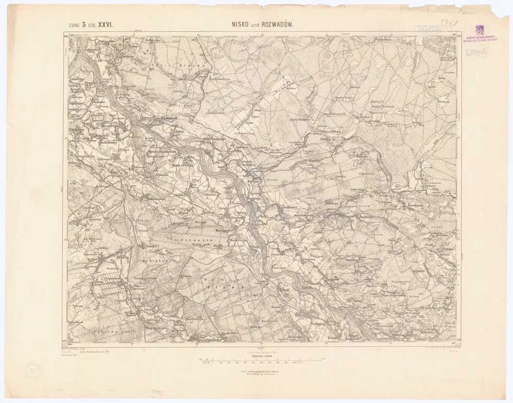 Voorbeeld van de oude kaart