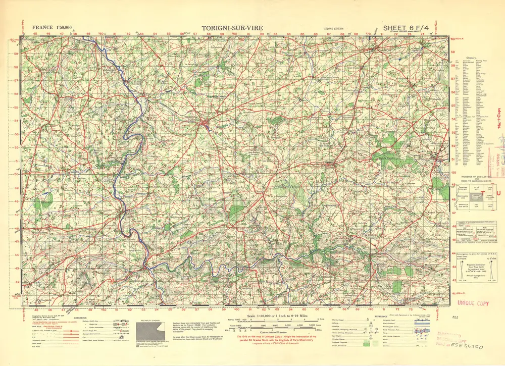 Voorbeeld van de oude kaart