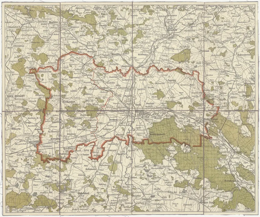 Voorbeeld van de oude kaart