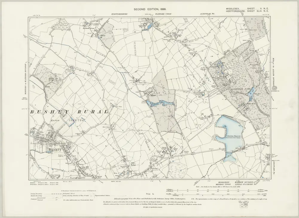 Voorbeeld van de oude kaart