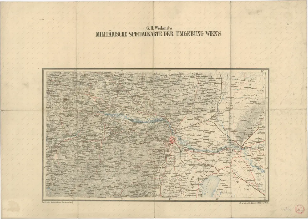 Militärische Specialkarte der Umgebung Wien´s