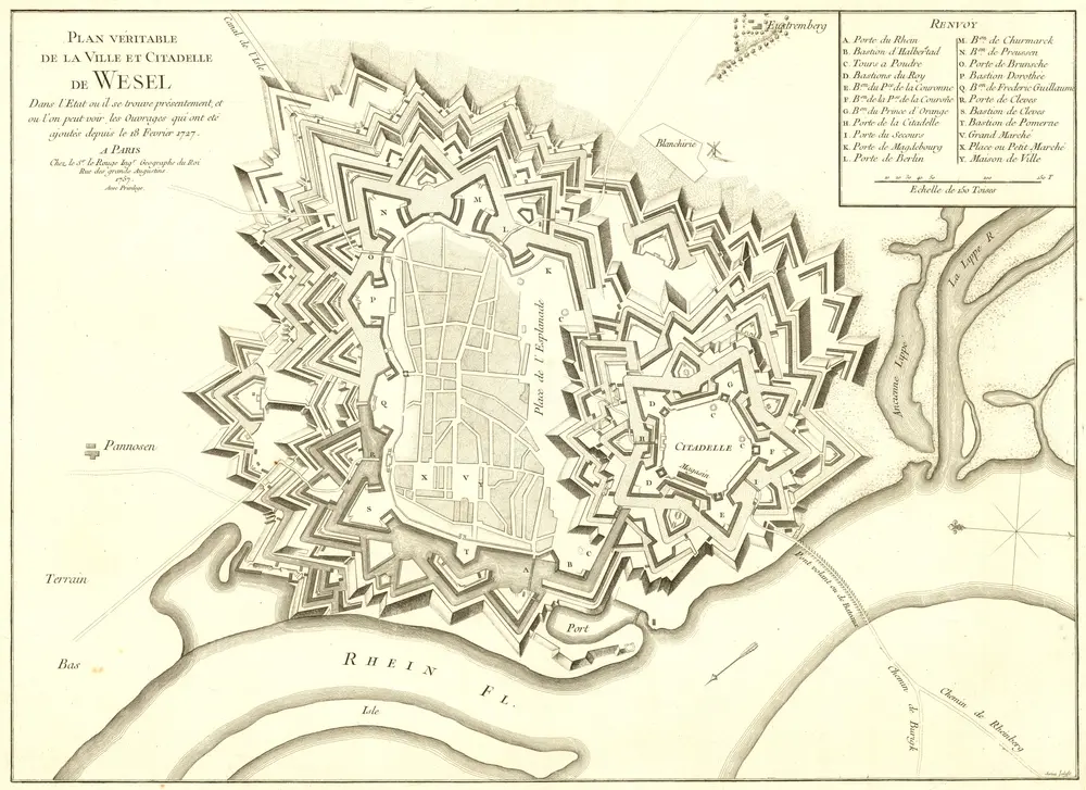 Voorbeeld van de oude kaart