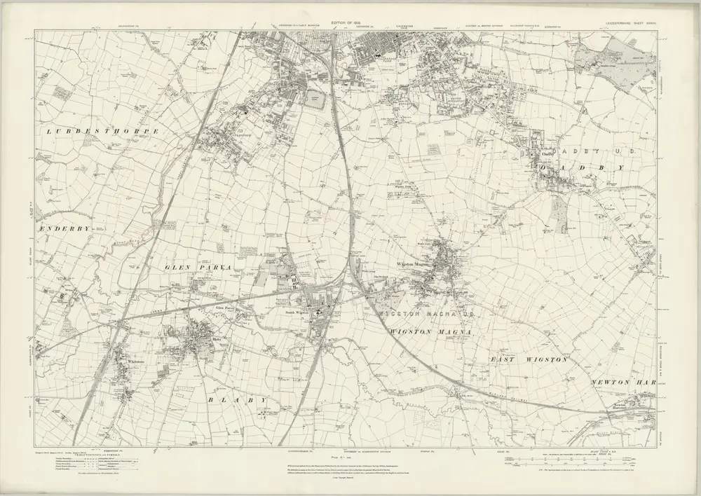 Voorbeeld van de oude kaart