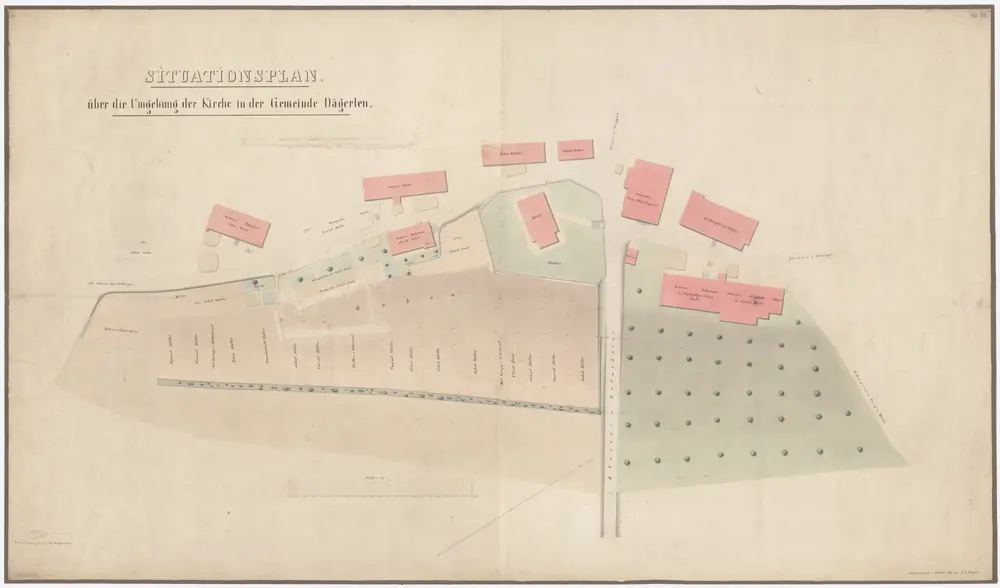 Dägerlen: Kirche und Umgebung; Grundriss (Nr. 16)