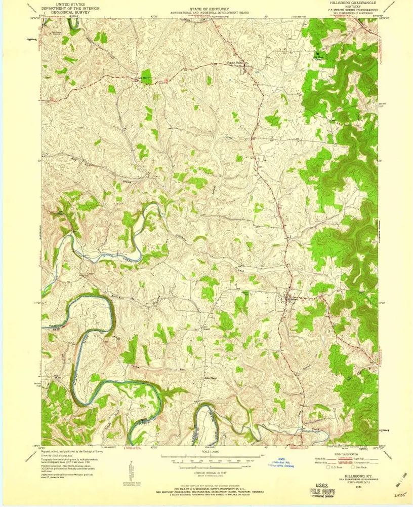 Voorbeeld van de oude kaart