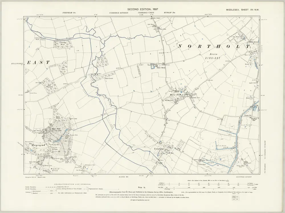 Voorbeeld van de oude kaart