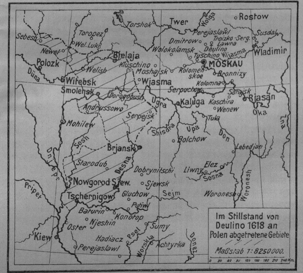 Voorbeeld van de oude kaart