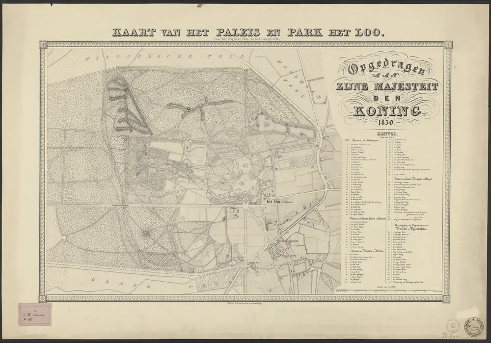 Voorbeeld van de oude kaart