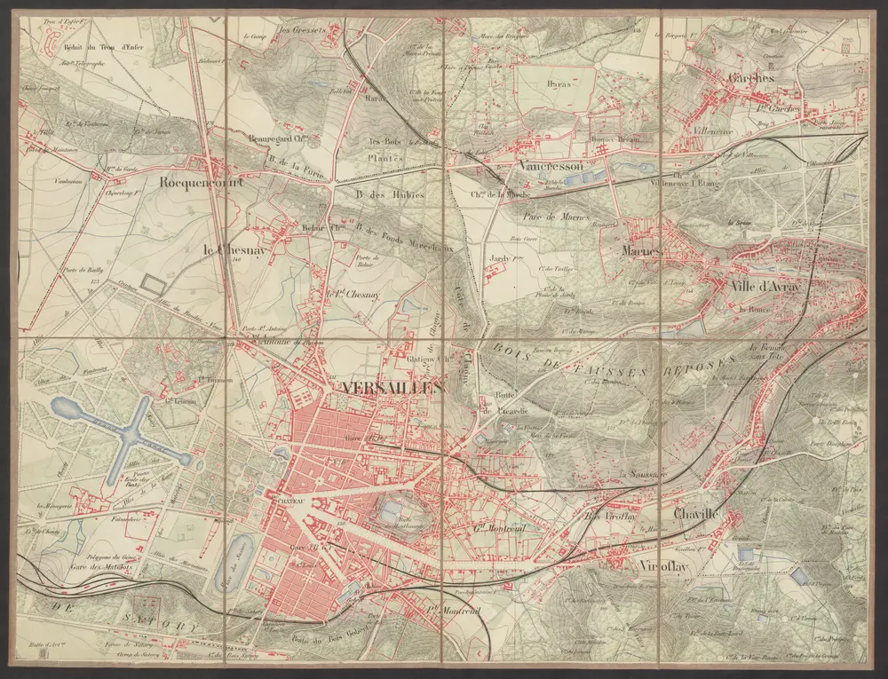 Voorbeeld van de oude kaart