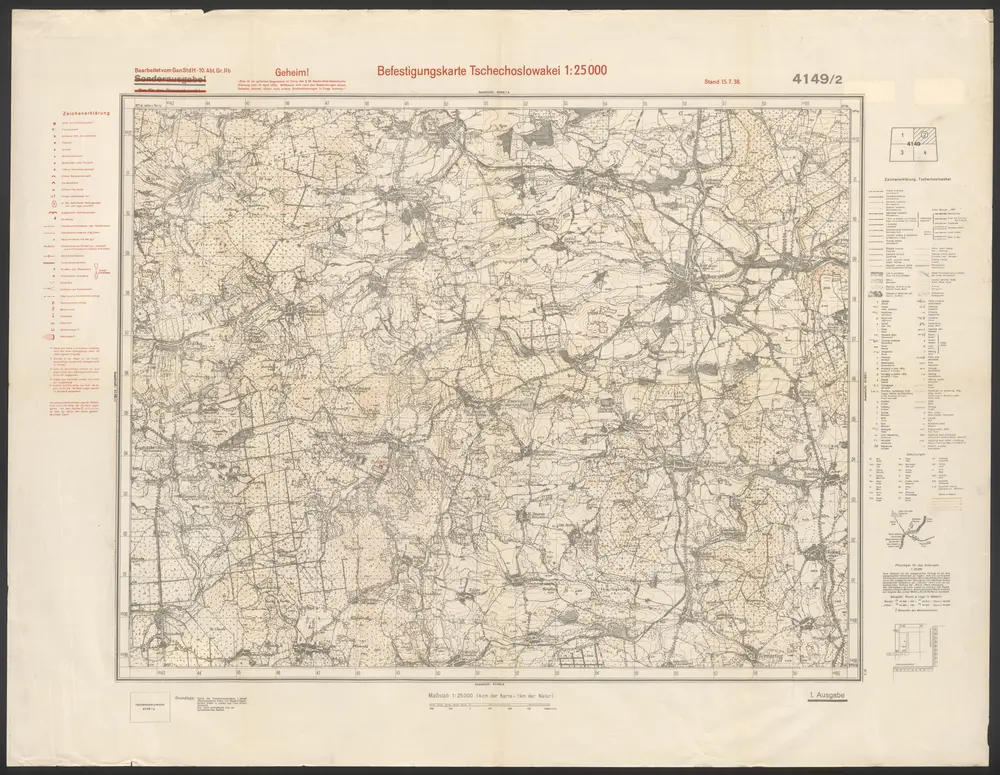 Voorbeeld van de oude kaart