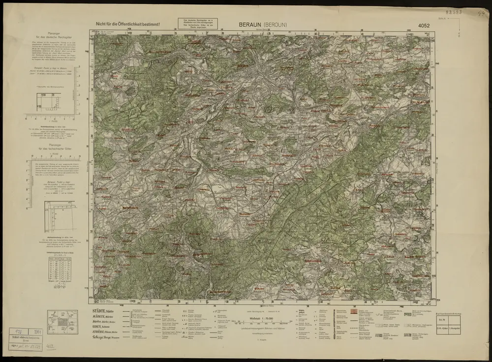 Voorbeeld van de oude kaart