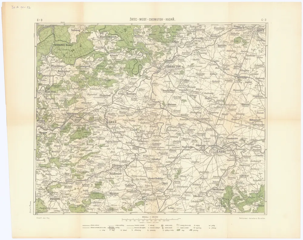 Voorbeeld van de oude kaart