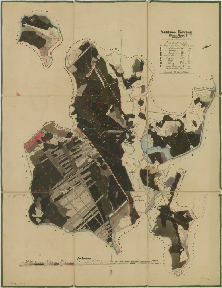 Voorbeeld van de oude kaart