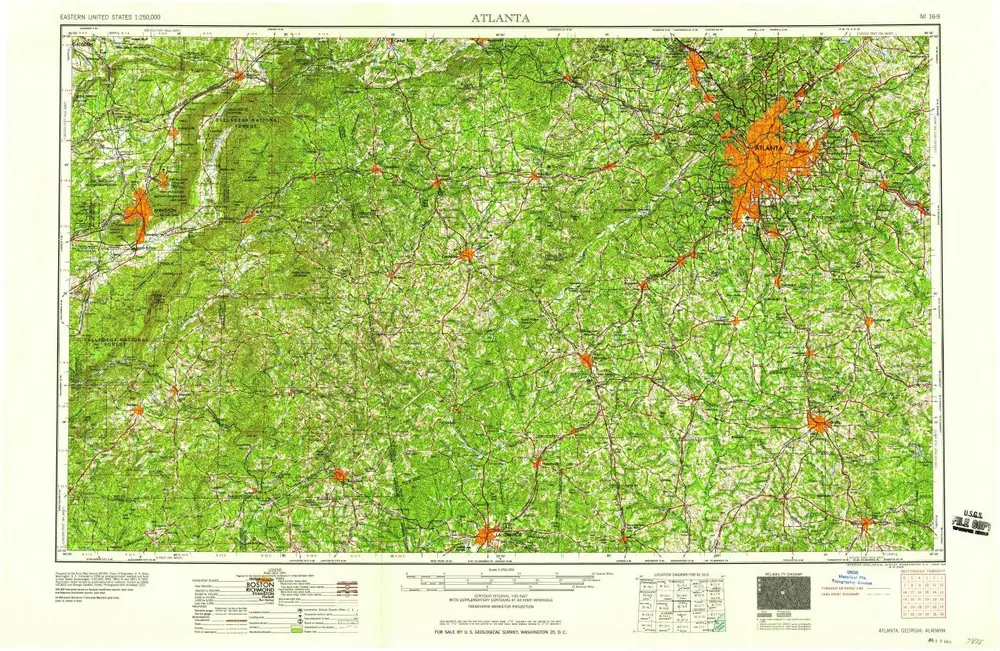 Voorbeeld van de oude kaart