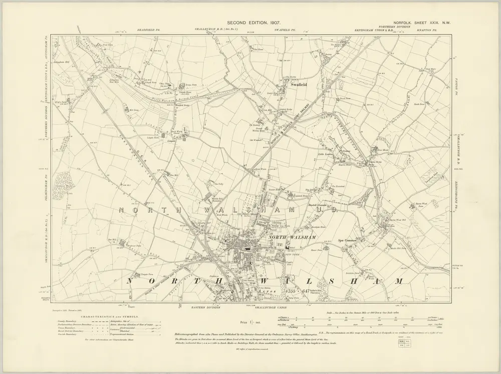 Voorbeeld van de oude kaart